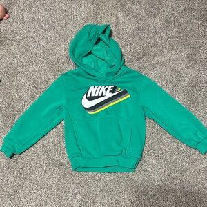 Nike Kids Teal Hoodie with Logo